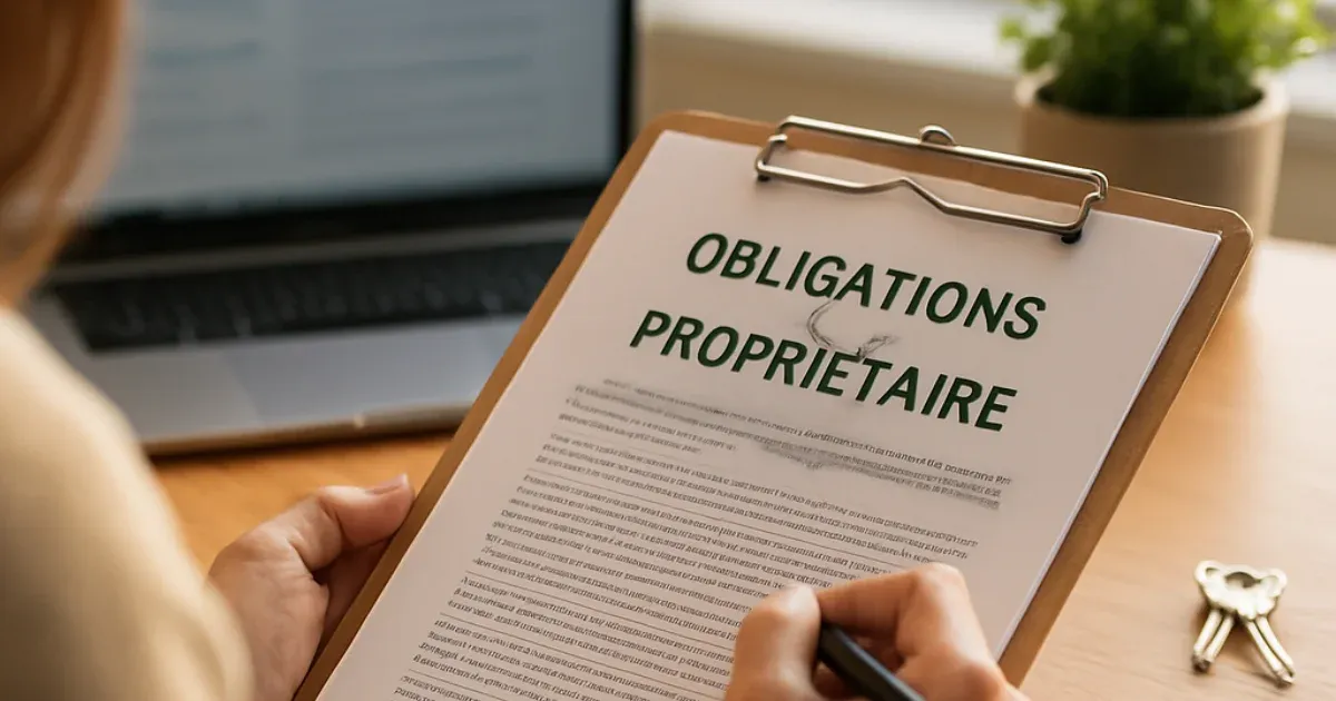 Obligations du propriétaire